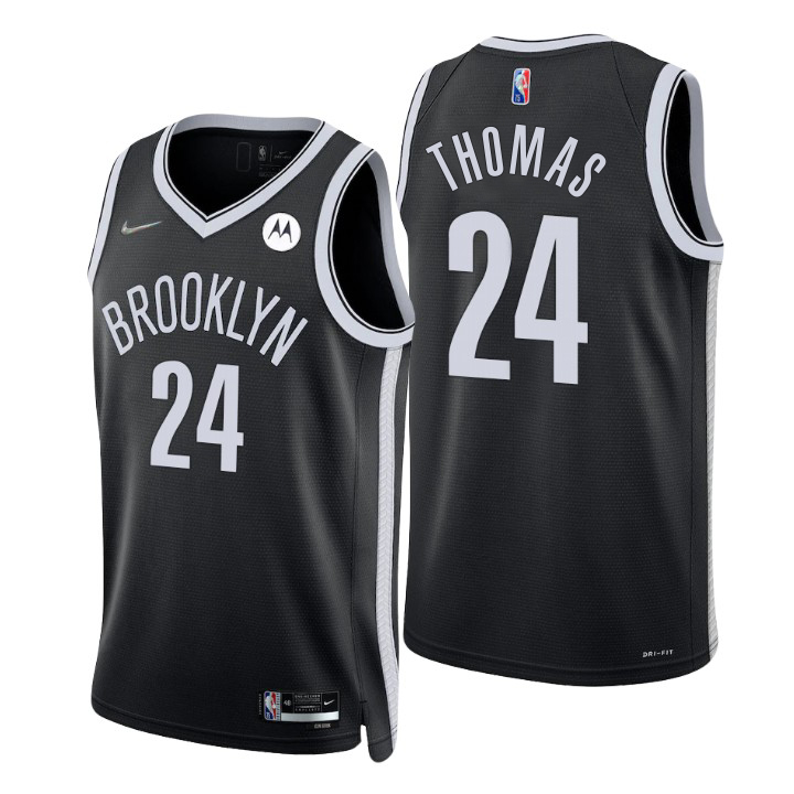 Nets #24 Cam Thomas Black Youth 2022-23 Youth NBA 75th Anniversary ...